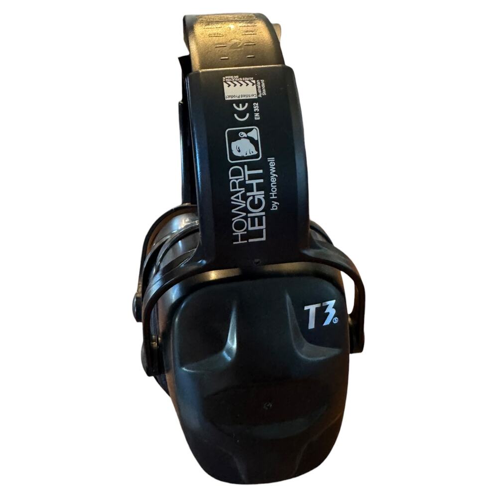Howard Leight Thunder T3 Earmuffs NRR 30dB Hearing Protection Black
